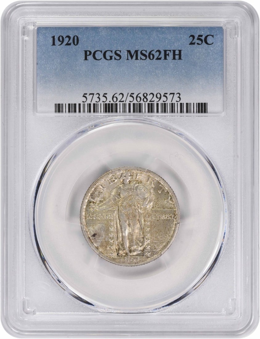 1920 Standing Liberty Quarter MS62FH PCGS Uncirculated Silver Coin (1 of 2)