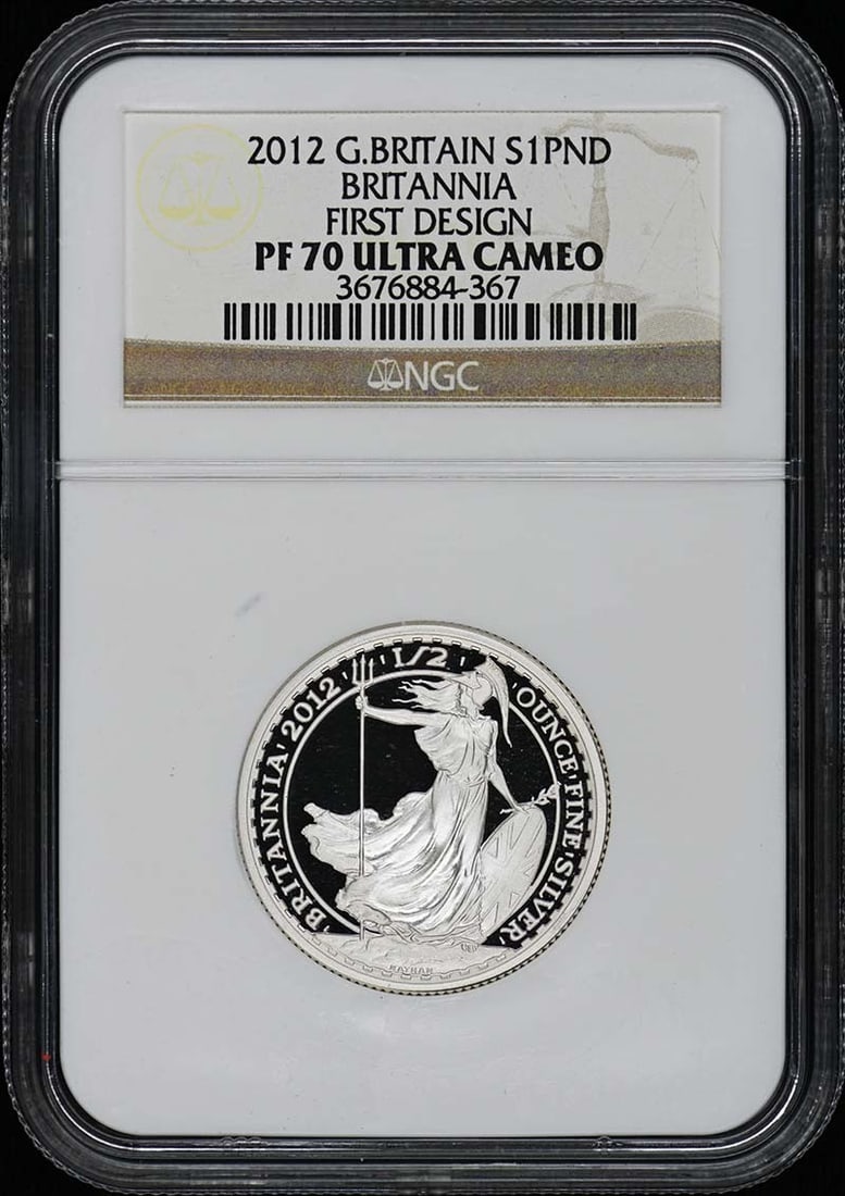 2012 Great Britain Britannia Coin NGC PR70DCAM Uncirculated: 2012 Great Britain Britannia Coin NGC PR70DCAM Uncirculated This 2012 Great Britain Britannia coin is an exquisite addition to any collection. It has been graded PR70 by NGC, indicating its perfect co