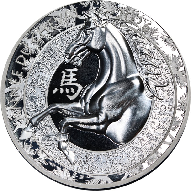 2026 Year of Horse France 1oz Silver Proof 20 Pounds Coin with OGP and COA (1 of 3)
