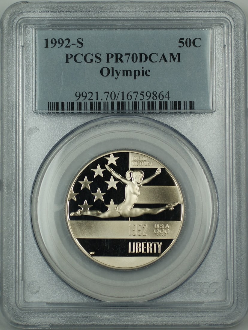 1992-S Olympic Half Dollar Commemorative PCGS PR 70 Coin (1 of 1)