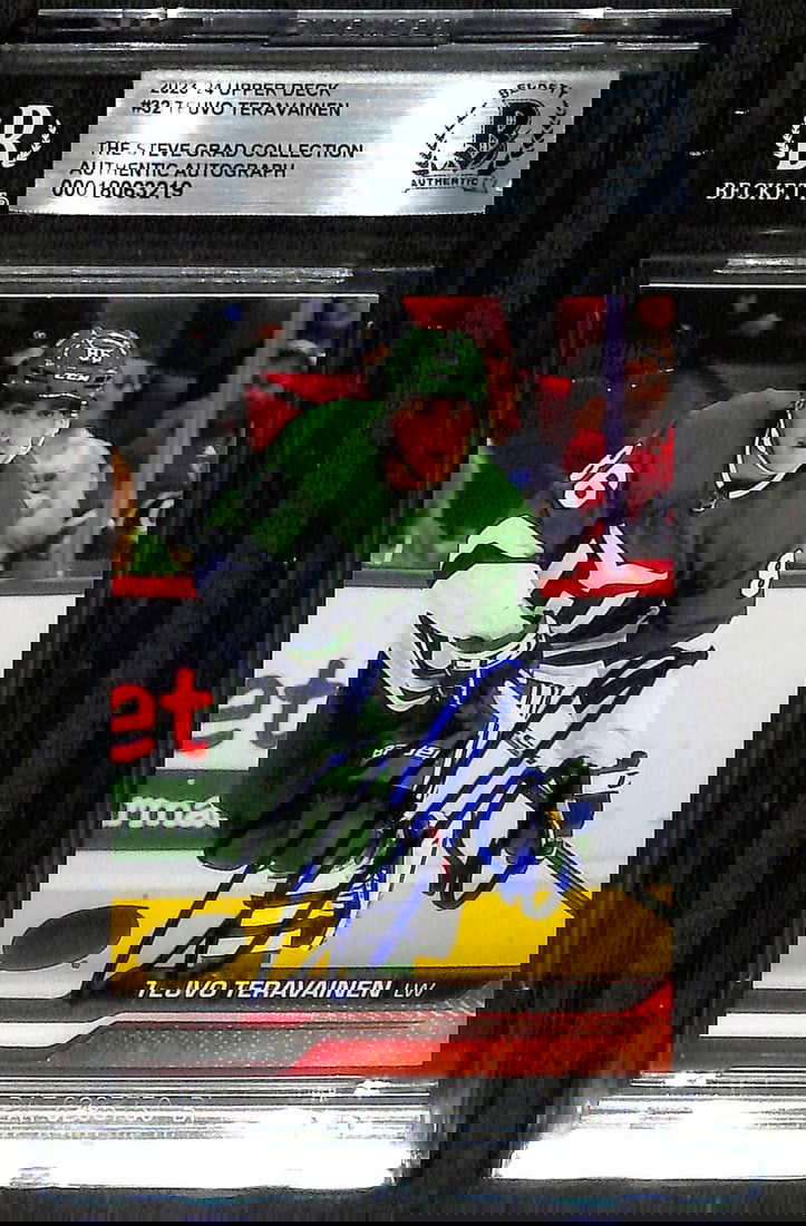 Teuvo Teravainen Signed 2023-24 Upper Deck #32 Whalers Beckett Authenticated NHL Card (1 of 1)