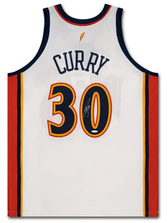 Stephen Curry Autographed Rookie Jersey 2009-10 Warriors Upper Deck Authenticated (1 of 4)