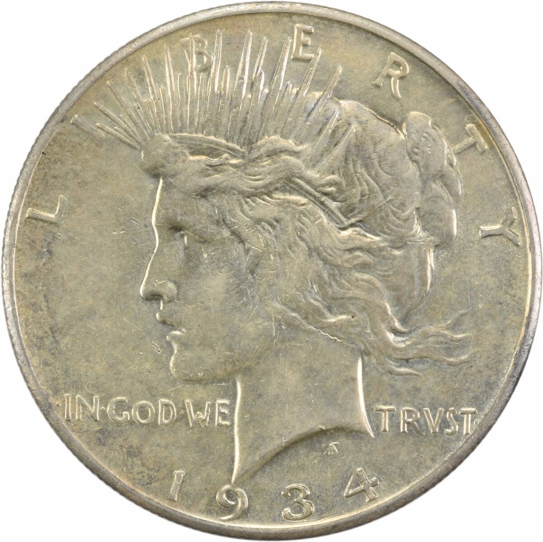 1934-S Peace Silver Dollar AU Uncertified Anthony de Francisci Design: 1934-S Peace Silver Dollar AU Uncertified Anthony de Francisci Design This 1934-S Peace Silver Dollar is a noteworthy addition for collectors, showcasing a grade of About Uncirculated (AU). Minted in