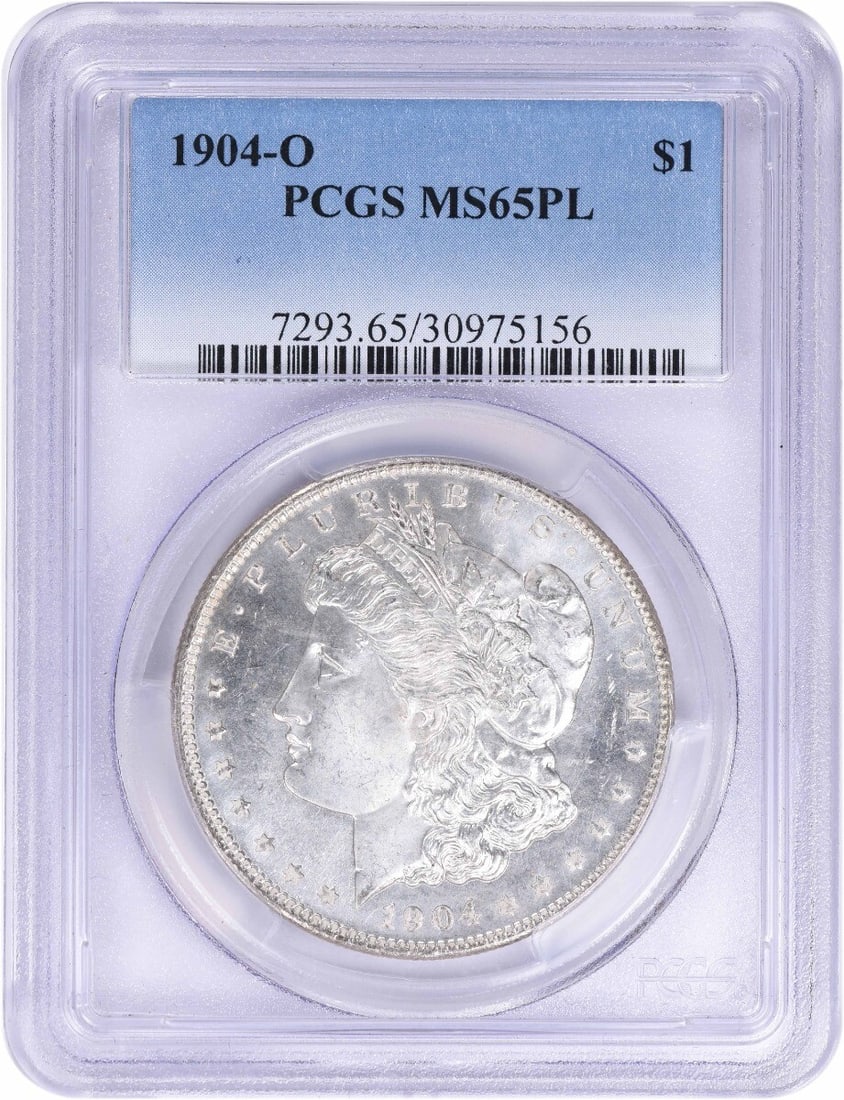 1904-O Morgan Silver Dollar MS65PL PCGS Uncirculated Coin (1 of 2)