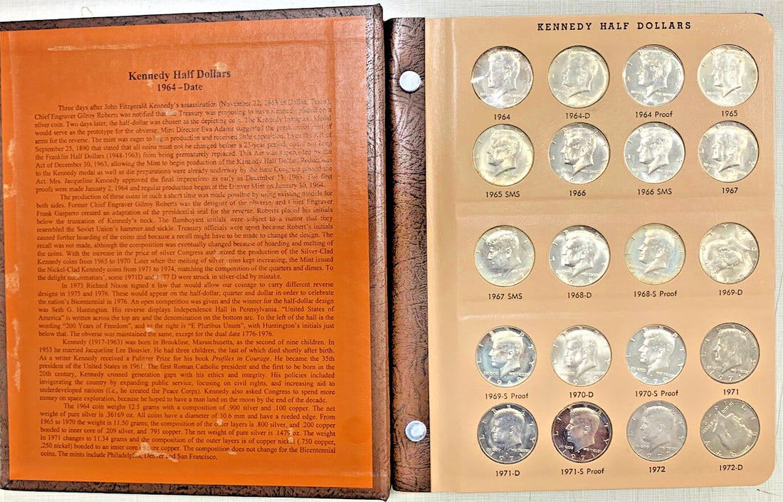 1964-2012 Kennedy Half Dollar Uncirculated Silver Proof Set in Dansco Album (1 of 13)