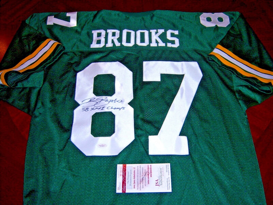 Robert Brooks Green Bay Packers Signed Jersey JSA COA Authentic (1 of 1)