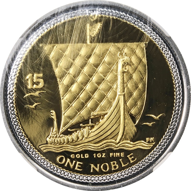 NGC PF70UCAM Isle of Man 2009 Gold Noble Bi-Metallic 1 oz 15th Anniversary Coin: NGC PF70UCAM Isle of Man 2009 Gold Noble Bi-Metallic 1 oz 15th Anniversary Coin This 2009 Isle of Man 1 Ounce Gold Noble Bi-Metallic coin commemorates the 15th Anniversary and features a superb finish