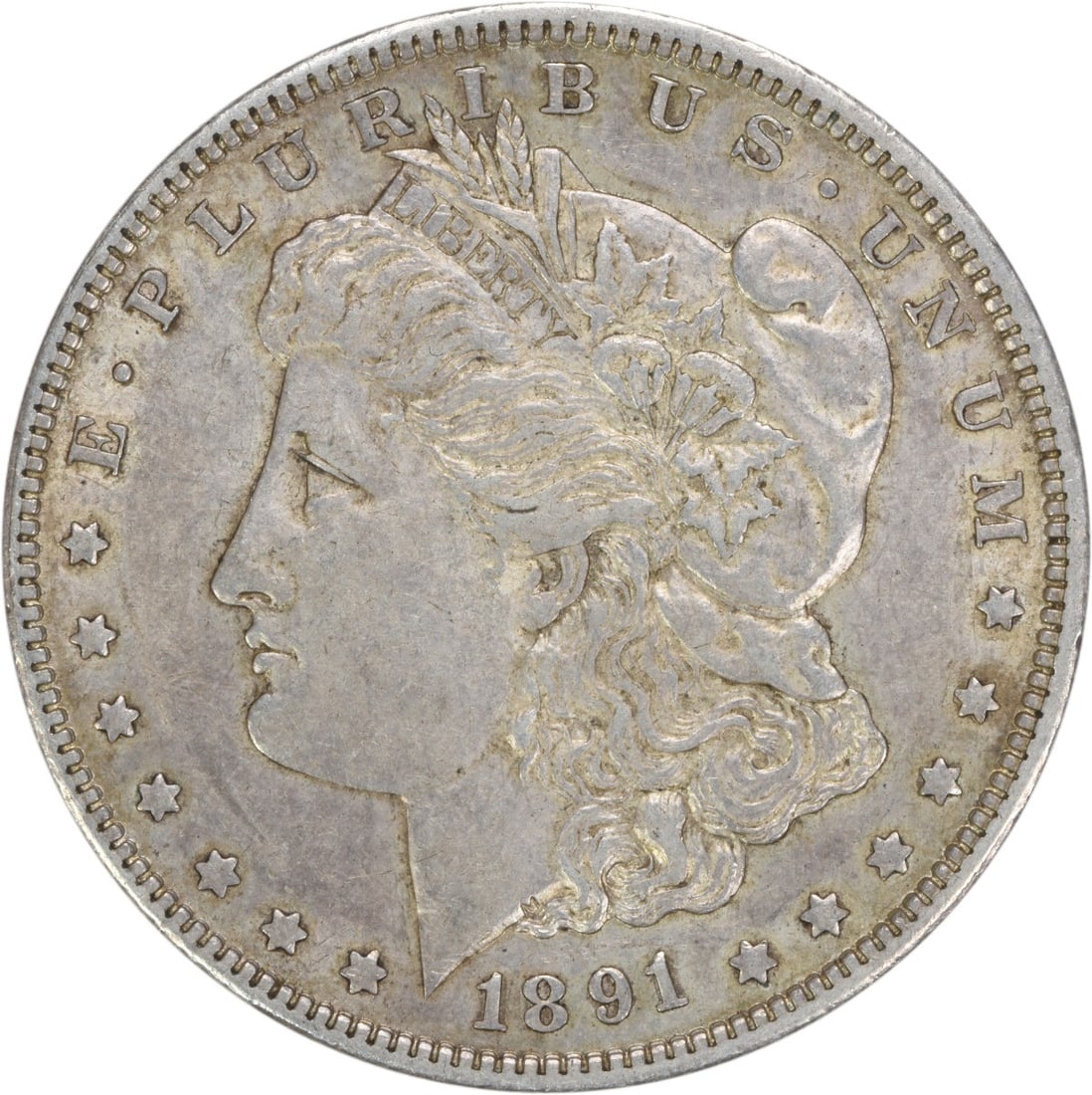 1891-O Morgan Silver Dollar AU Uncertified 90% Silver George T Morgan: 1891-O Morgan Silver Dollar AU Uncertified 90% Silver George T Morgan This 1891-O Morgan Silver Dollar is a beautiful example of American coinage from the New Orleans mint, featuring a classic design