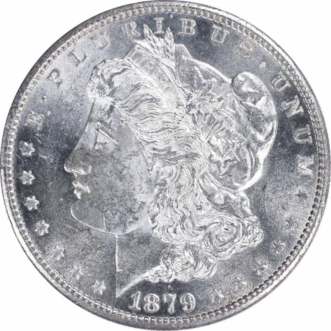 1879-S Morgan Silver Dollar Choice BU Uncertified Silver Coin: 1879-S Morgan Silver Dollar Choice BU Uncertified Silver Coin This 1879-S Morgan Silver Dollar showcases a stunning Choice Brilliant Uncirculated (BU) condition. Struck in silver at the San Francisco