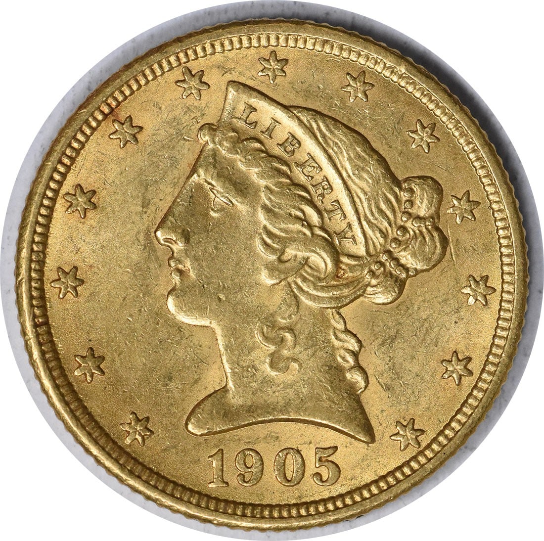1905 $5 Gold Liberty Head Coin AU Uncertified by Christian Gobrecht (1 of 2)