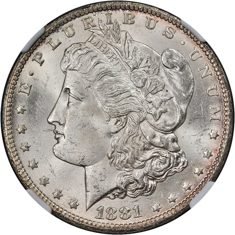 1881-CC Morgan Silver Dollar NGC MS63 Stunning Eye Appeal (1 of 4)