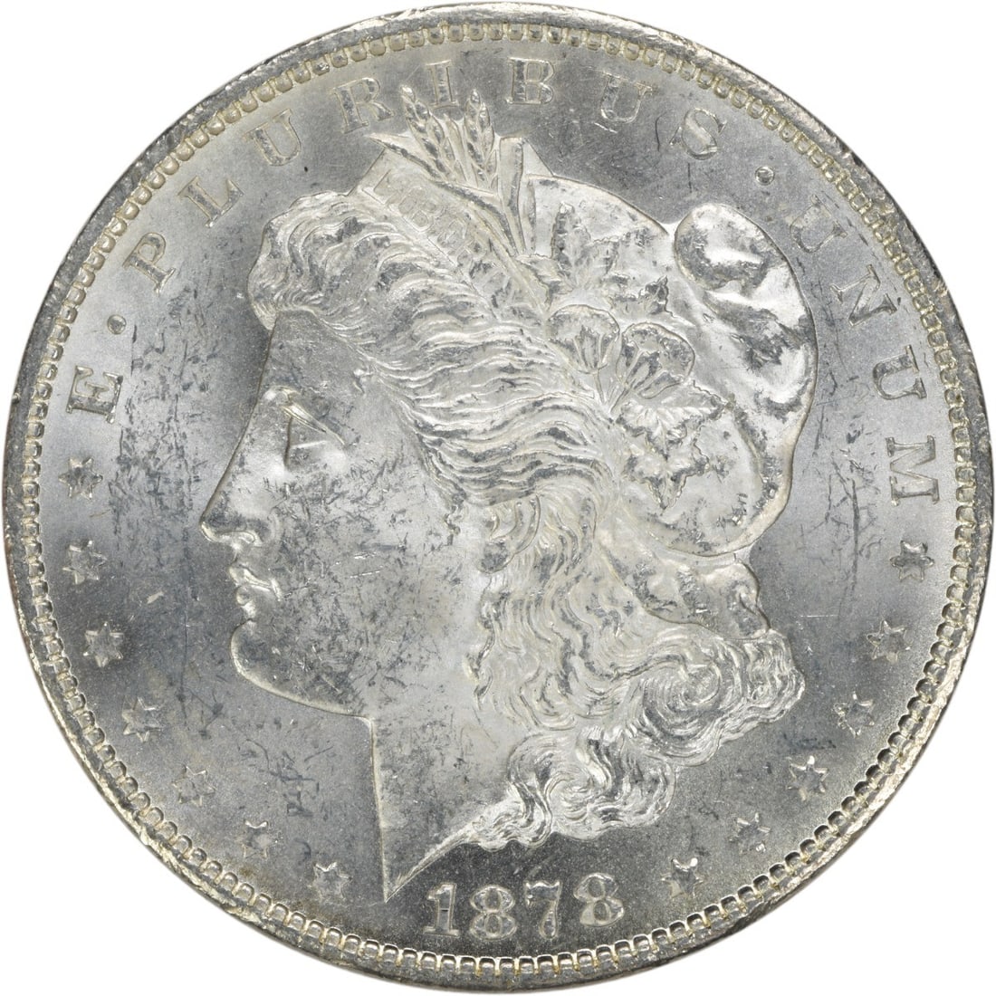 1878 CC Morgan Silver Dollar BU Uncertified Coin (1 of 2)