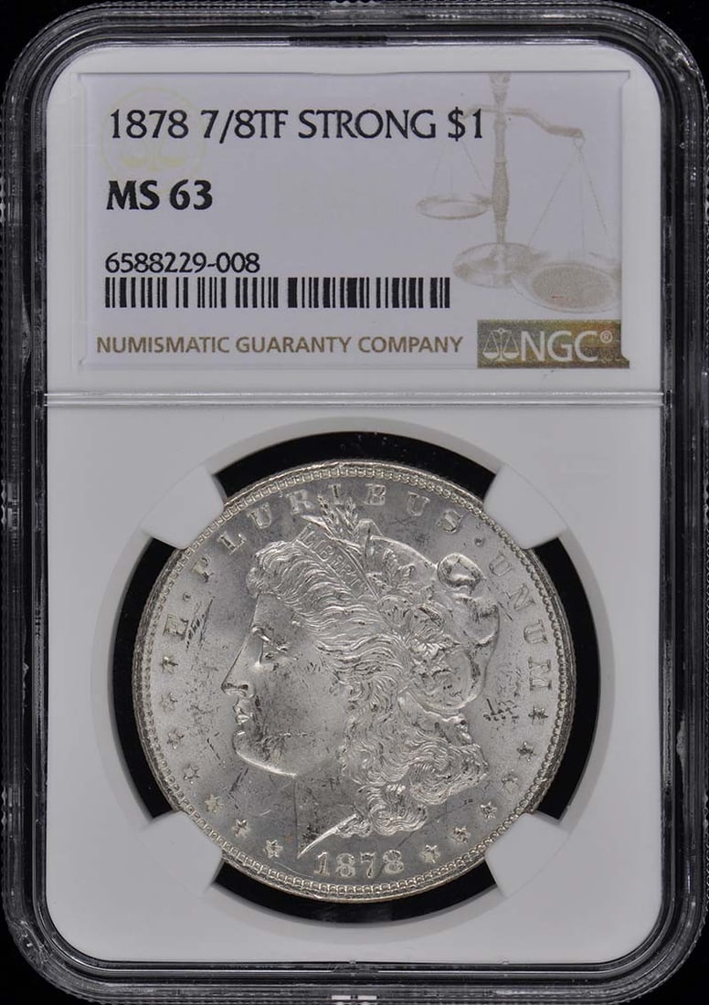 1878 NGC MS63 Morgan Dollar Uncirculated Coin (1 of 2)
