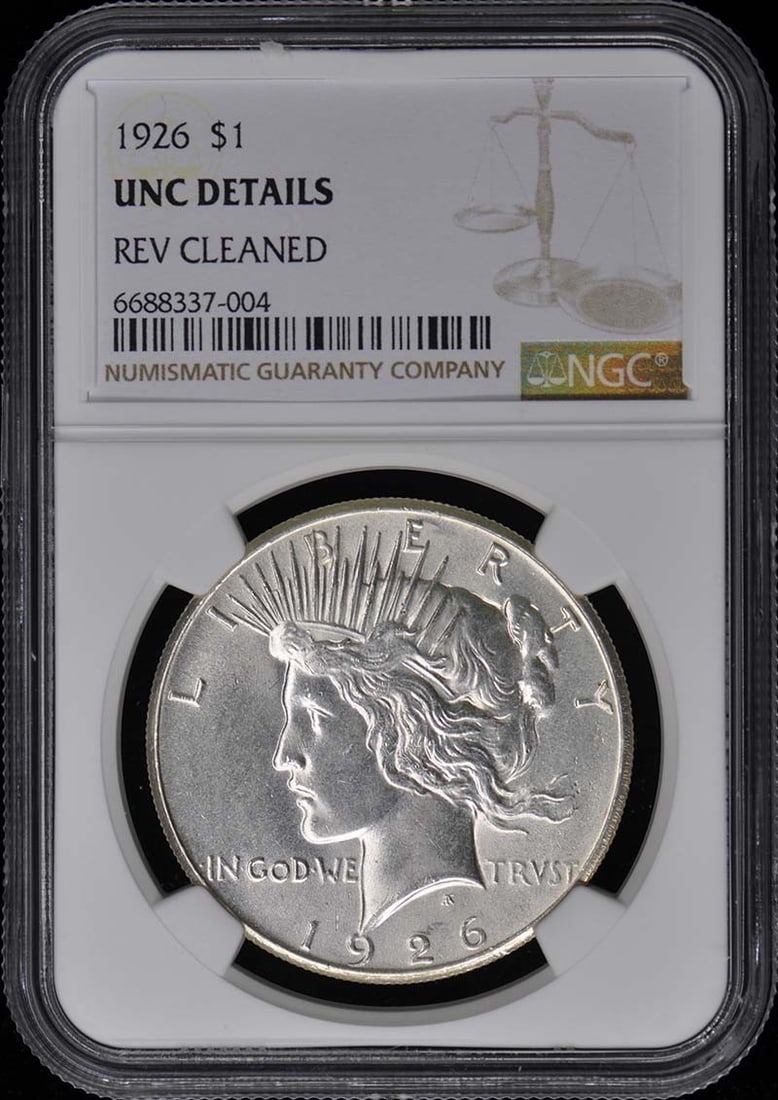 1926 Peace Dollar NGC UNC Certified Philadelphia Coin: 1926 Peace Dollar NGC UNC Certified Philadelphia Coin This 1926 Peace Dollar is a remarkable piece of numismatic history, featuring a striking design that symbolizes peace and prosperity. Graded as Un