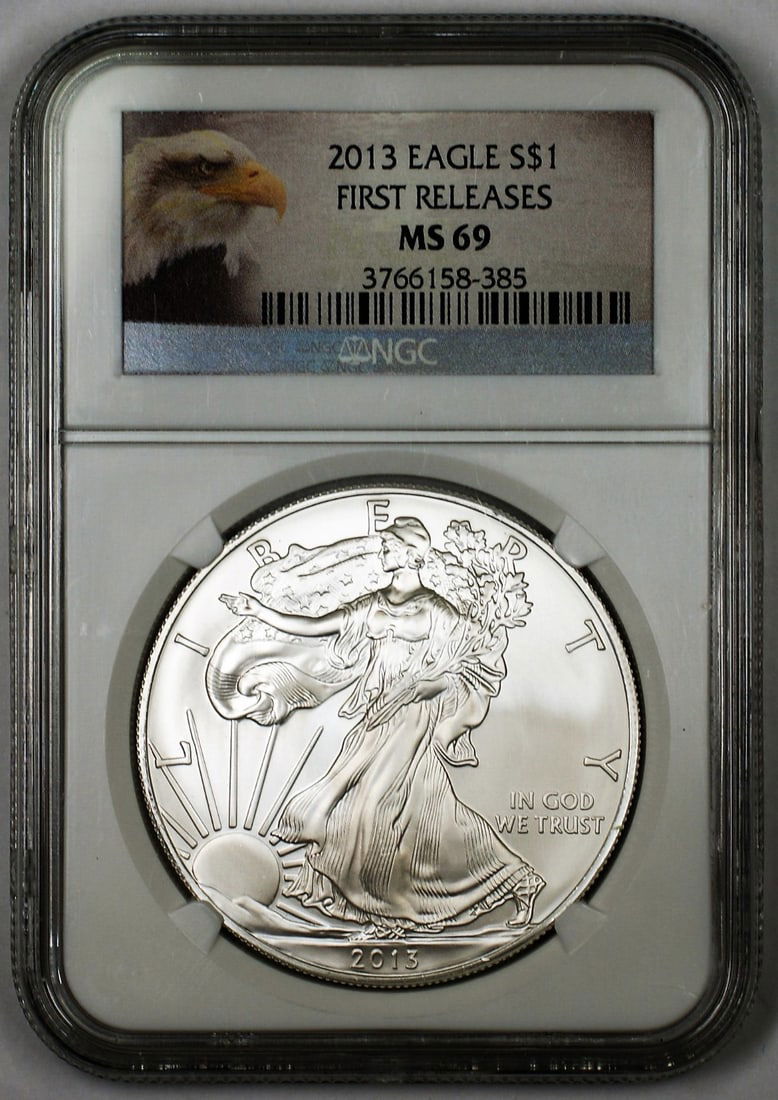 2013 American Silver Eagle Coin NGC MS-69 First Releases (1 of 2)