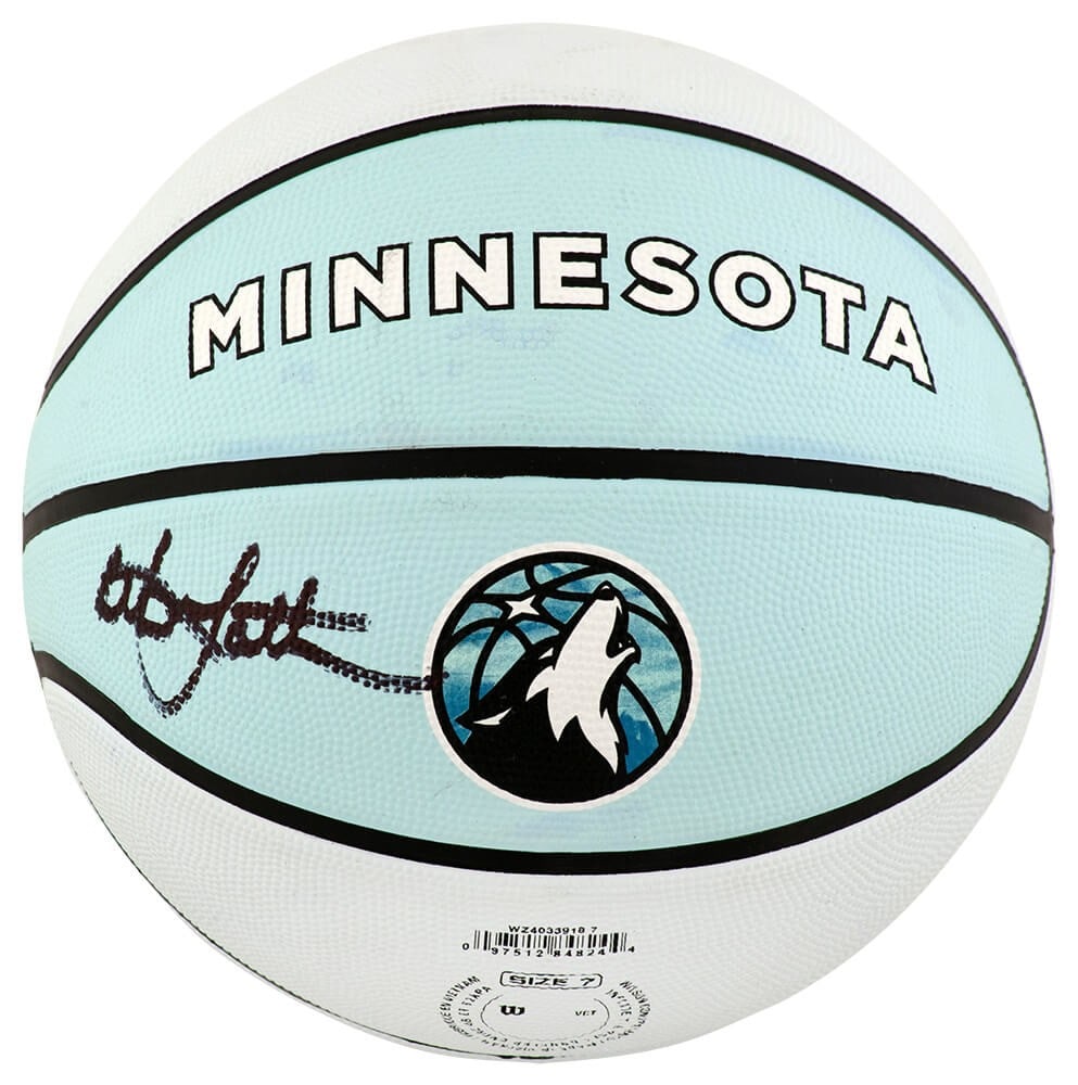 Christian Laettner Signed Wilson Timberwolves Basketball with SS COA: Christian Laettner Signed Wilson Timberwolves Basketball with SS COA This is an authentic Christian Laettner signed Wilson Minnesota Timberwolves 'The City' NBA basketball. The ball features the iconi