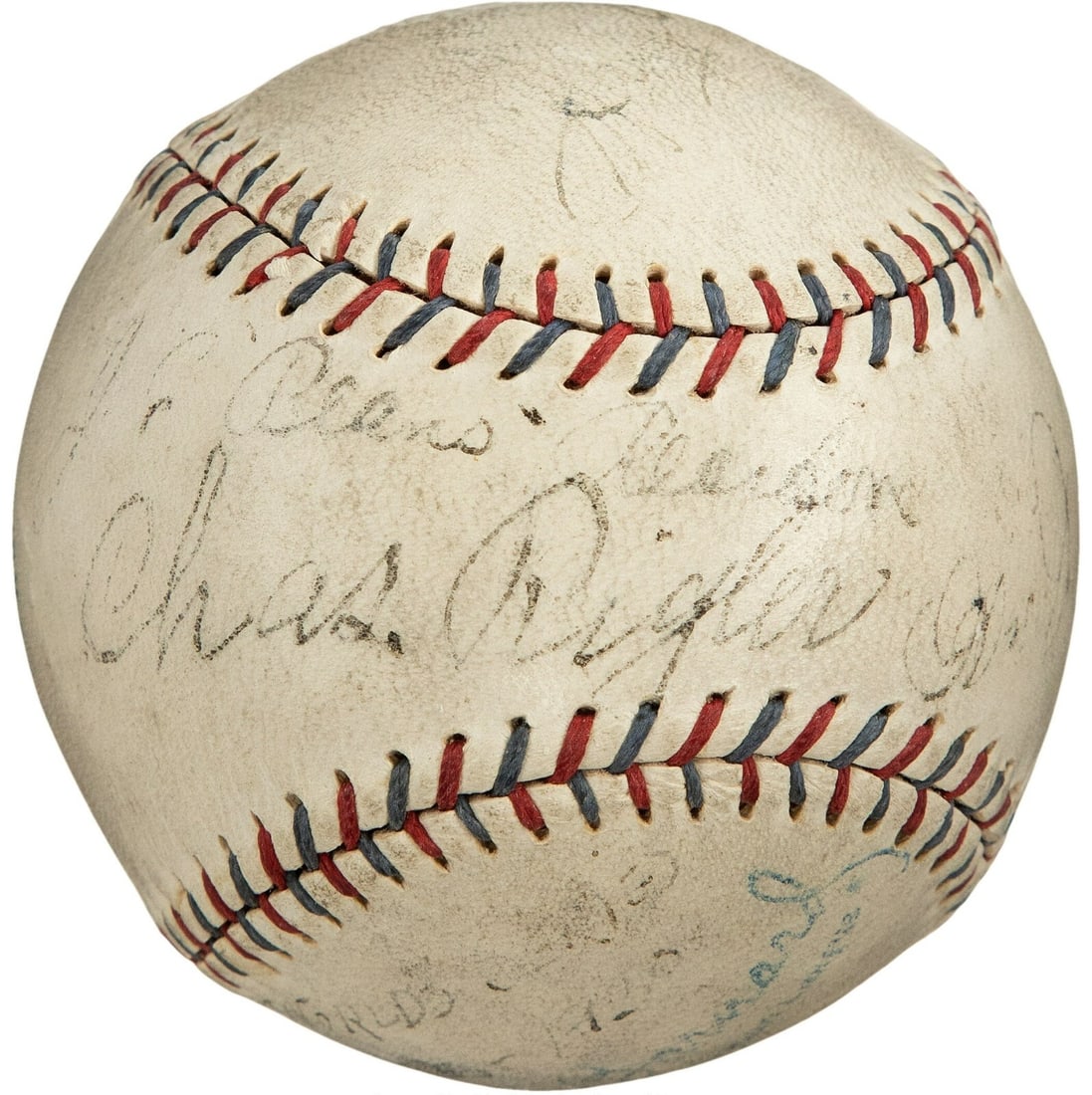1930 World Series Umpires Signed Baseball PSA DNA COA Philadelphia Athletics (1 of 10)