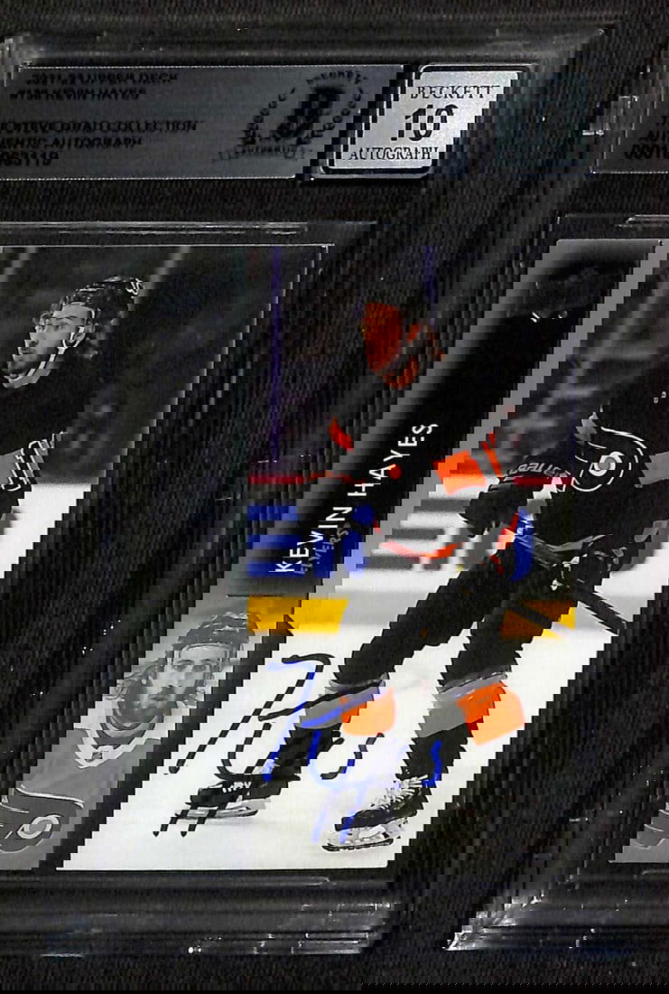 Kevin Hayes Signed 2021-22 Upper Deck Auto 10 Flyers Card Beckett Authenticated (1 of 1)