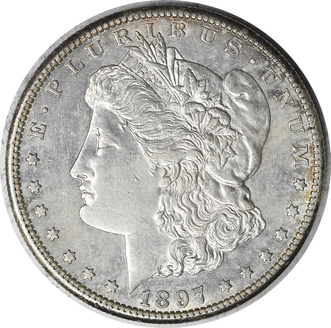 1897-S Morgan Silver Dollar AU Uncertified San Francisco Mint (1 of 2)