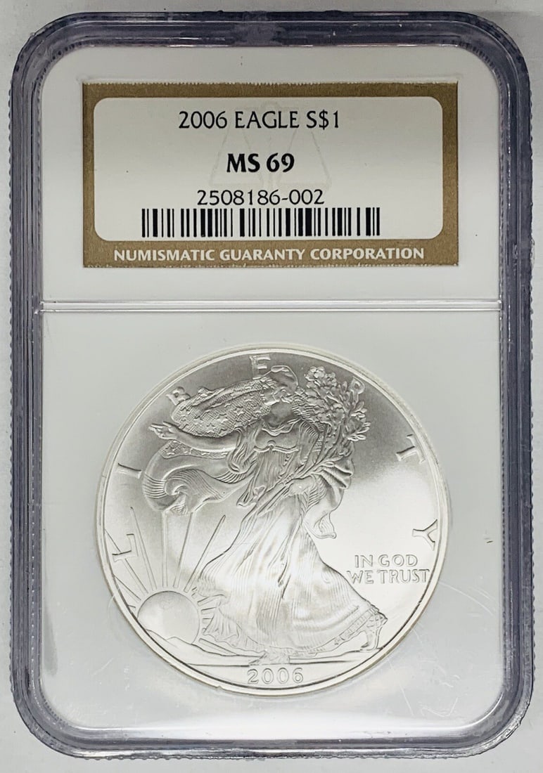 2006 American Silver Eagle Coin NGC MS 69 5 Pieces (1 of 2)