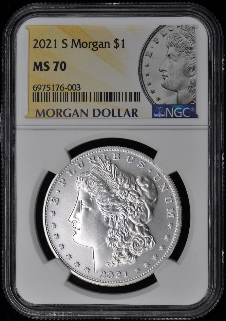 2021-S Morgan Silver Dollar NGC MS70 Certified Coin (1 of 2)