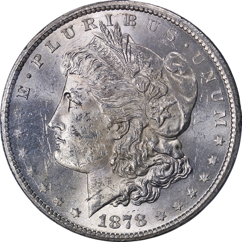 1878-CC Morgan Silver Dollar PCGS MS62 Uncirculated Silver Coin (1 of 4)