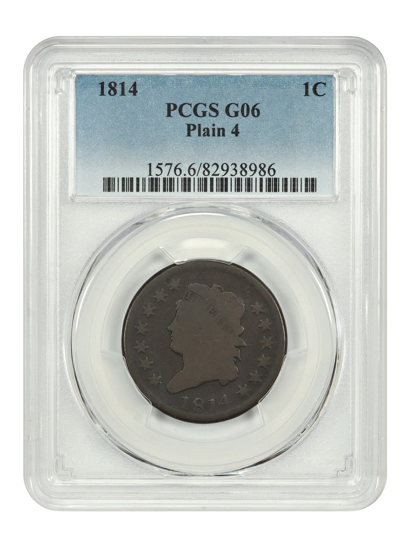 1814 Classic Head Cent 1C PCGS Good 06 Certification 82938986 (1 of 4)