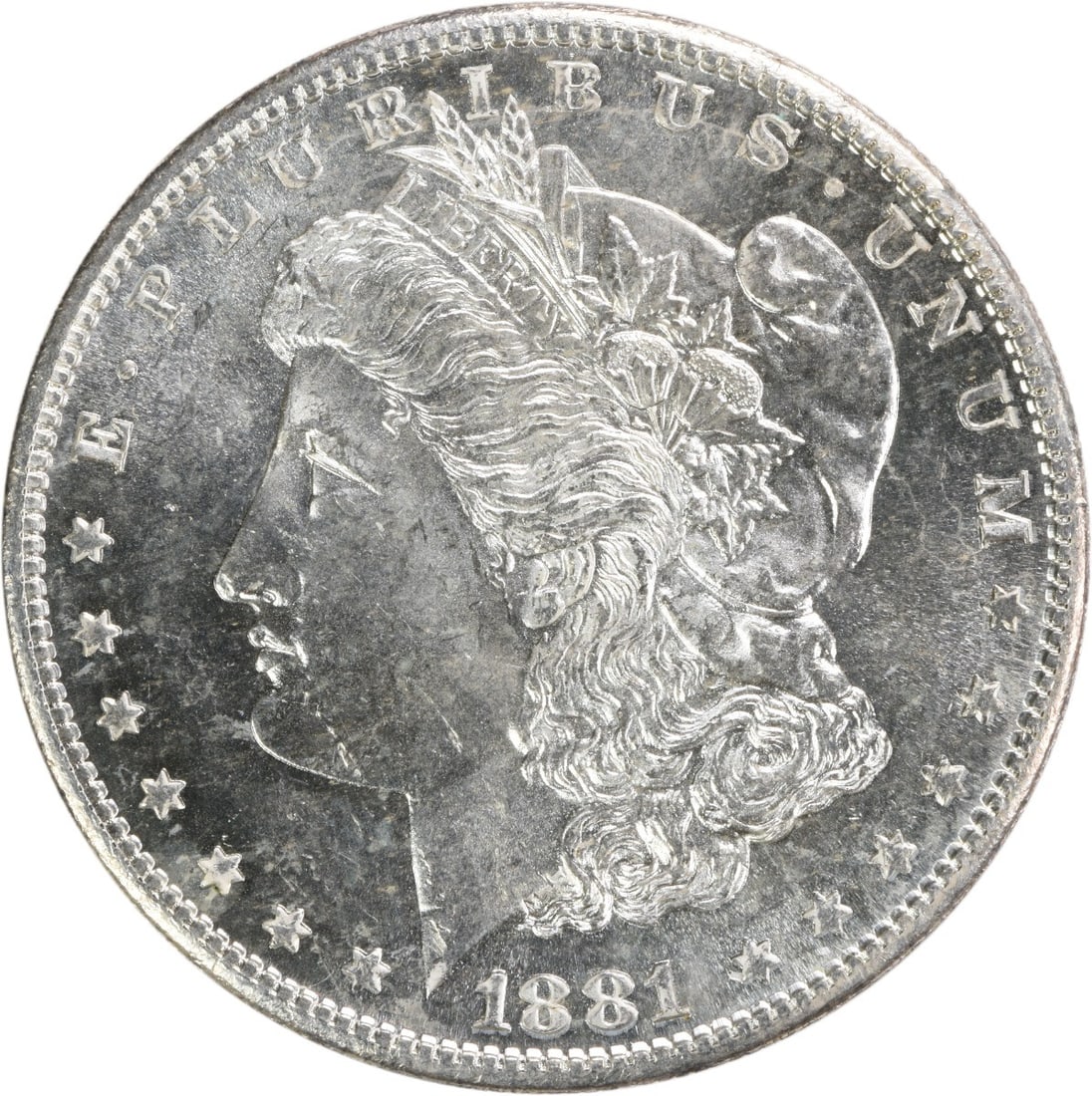 1881-S Morgan Silver Dollar Choice BU Uncertified Silver Coin (1 of 2)