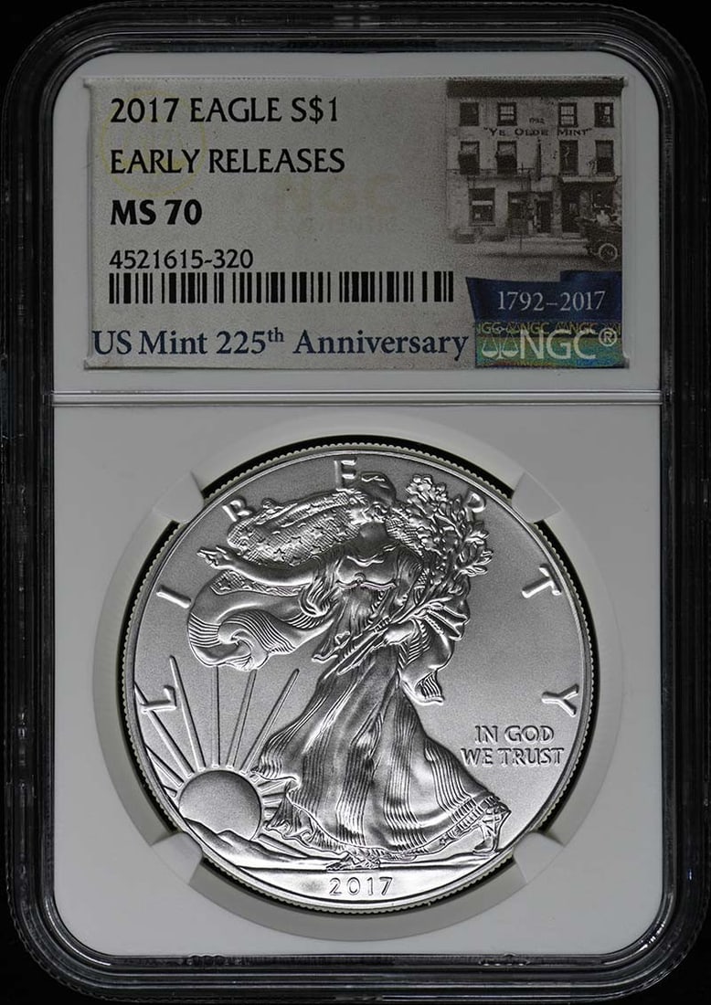 2017 Eagle S$1 NGC MS70 Early Release Coin (1 of 2)