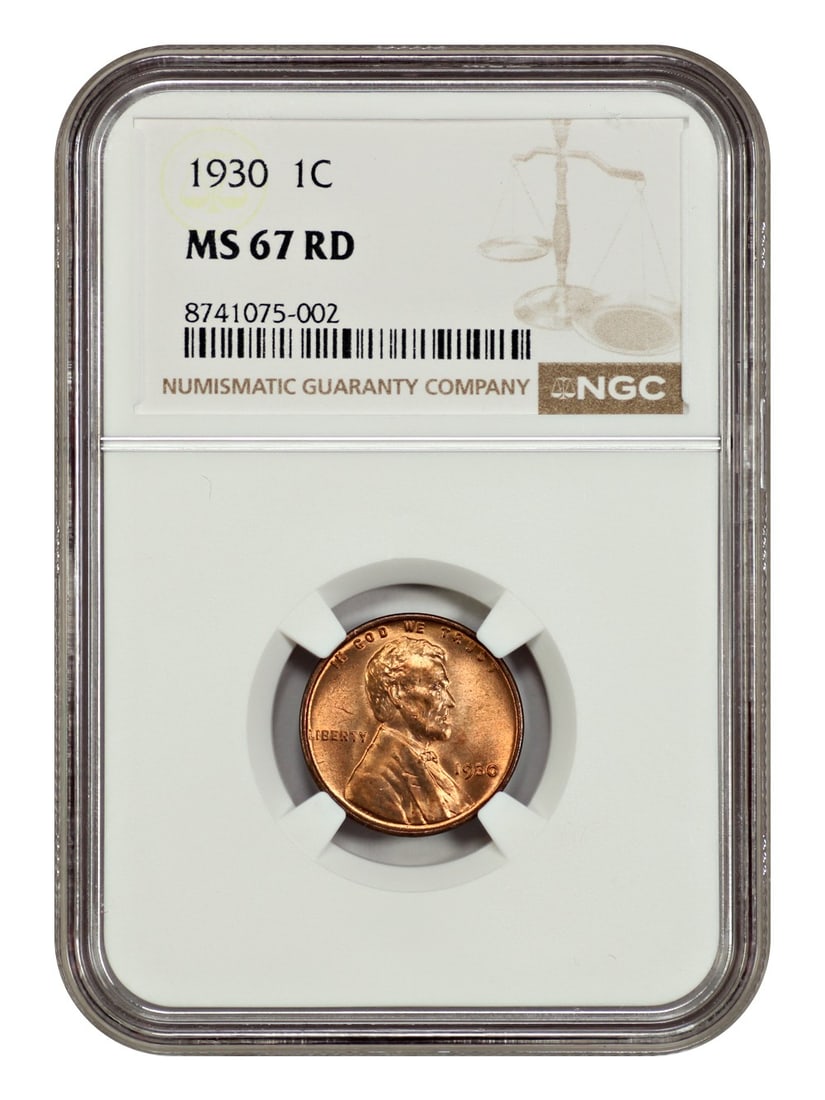 1930 Lincoln Cent Wheat Reverse NGC MS67RD Uncirculated (1 of 4)