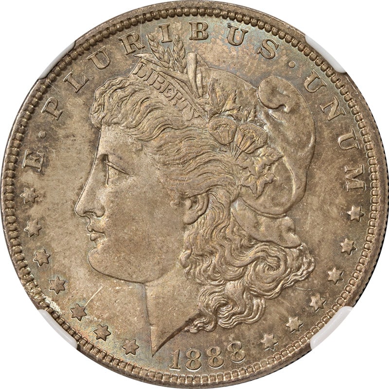 1888-P Morgan Silver Dollar NGC MS65 Uncirculated Strong Strike (1 of 4)