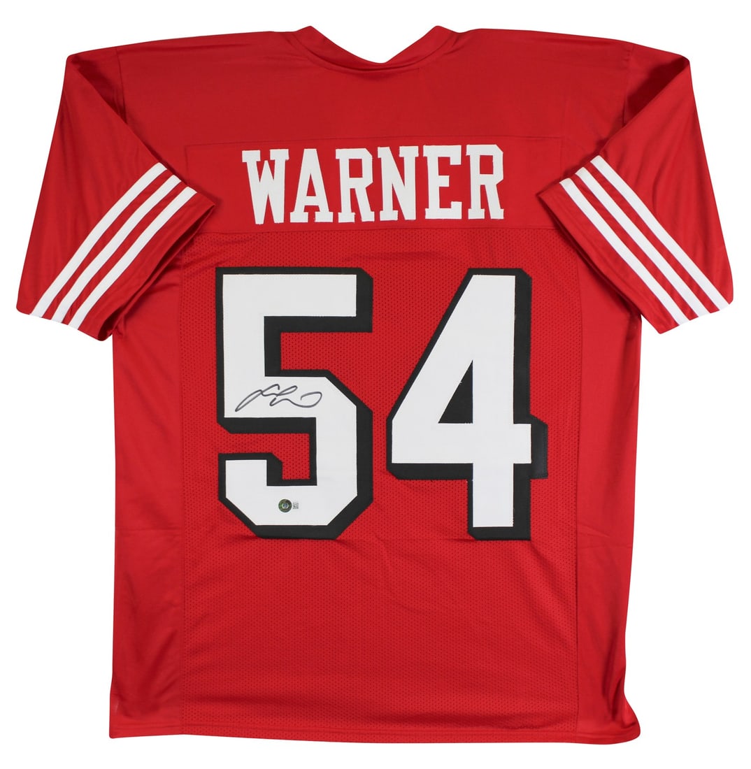 Fred Warner Signed San Francisco 49ers Red Jersey BAS Authenticated (1 of 3)