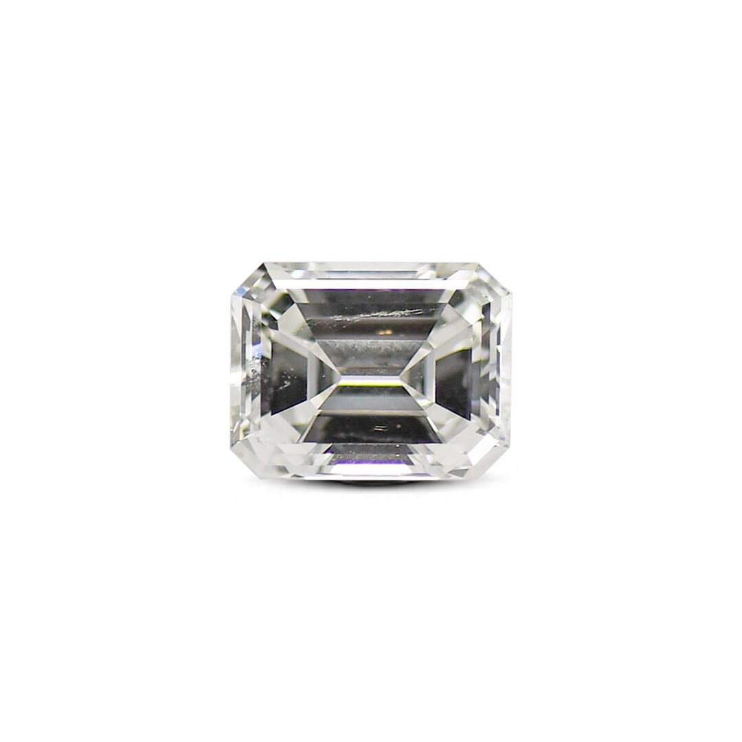 GIA Certified 1.35ct Emerald Cut Diamond F SI2 7.39x5.88mm (1 of 6)