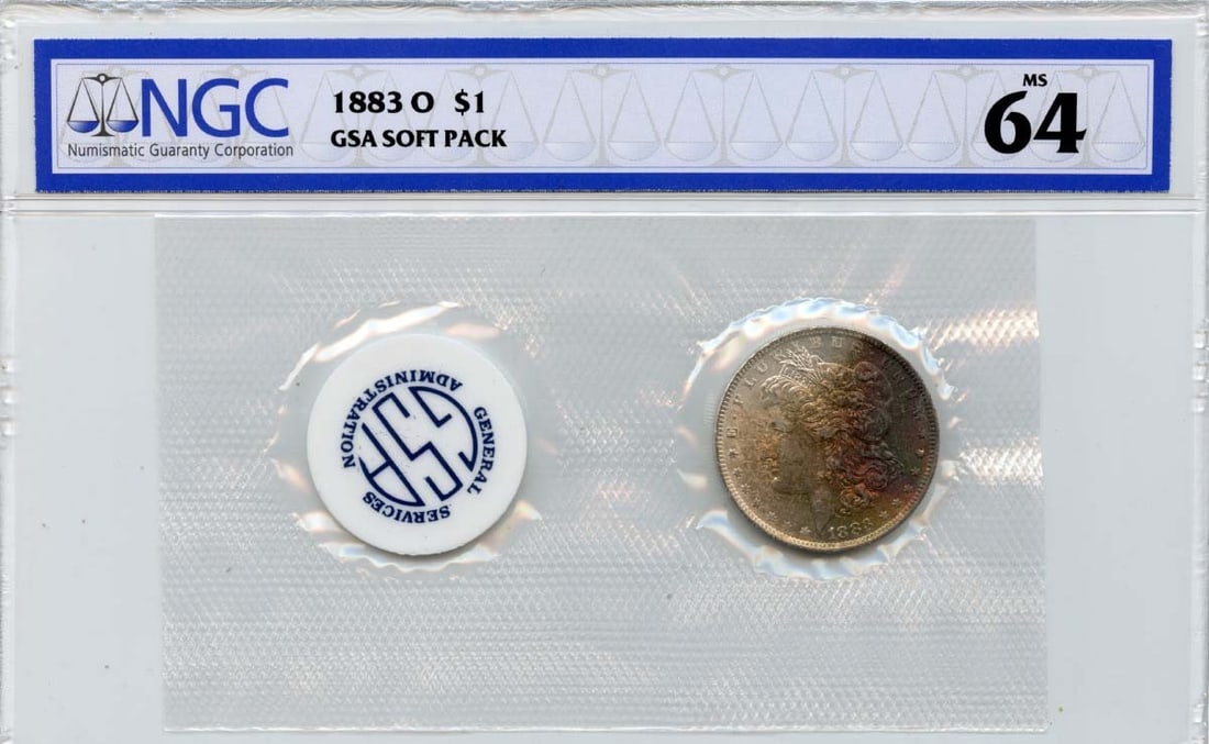 1883-O Morgan Dollar NGC MS64 GSA Soft Pack Uncirculated (1 of 2)