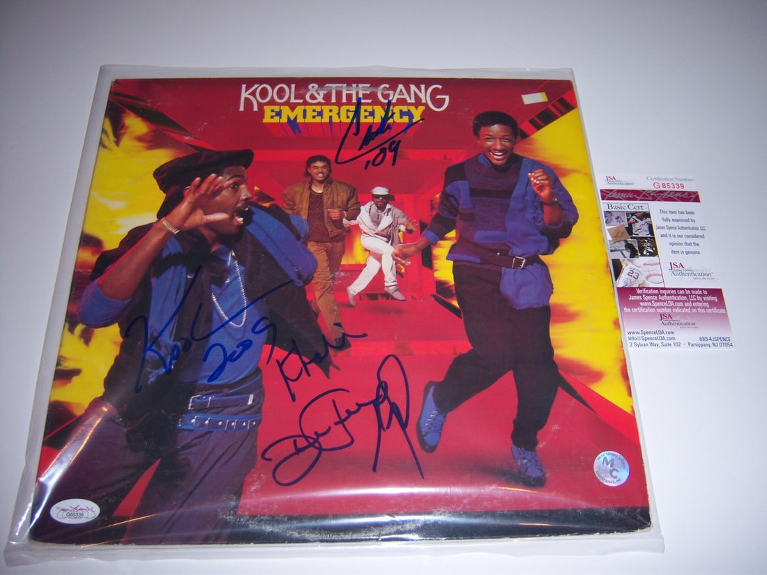 Kool & The Gang Emergency Signed LP with JSA/COA Certification (1 of 1)