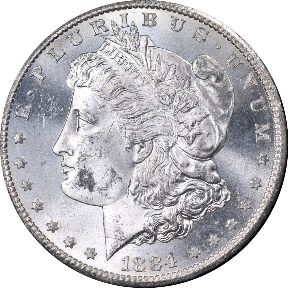 NGC MS63 Carson City 1884-CC GSA Morgan Silver Dollar Uncirculated (1 of 4)
