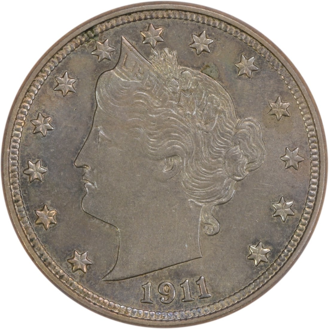 1911 Liberty Nickel Choice BU Uncertified 5C Coin (1 of 2)