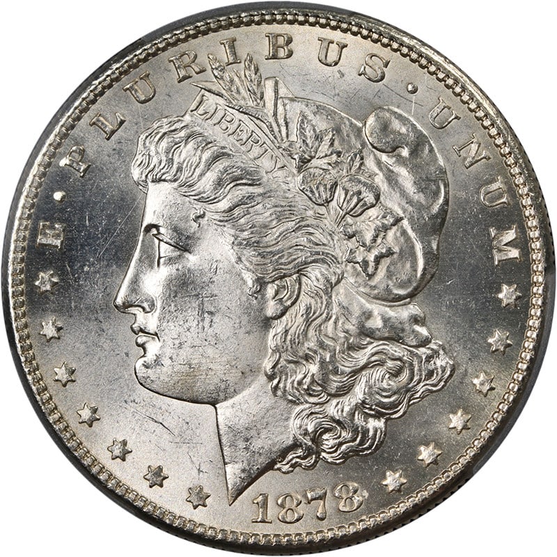 1878-S Morgan Silver Dollar PCGS MS63 Silver Coin Blast White (1 of 4)