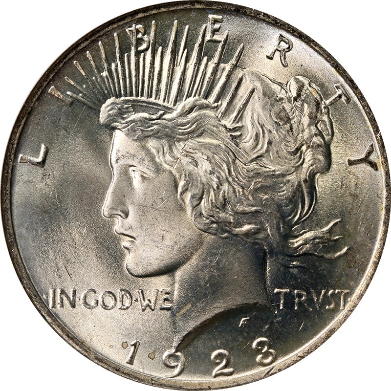 1923-P Peace Dollar NGC MS66 Binion Collection Superb Eye Appeal (1 of 4)