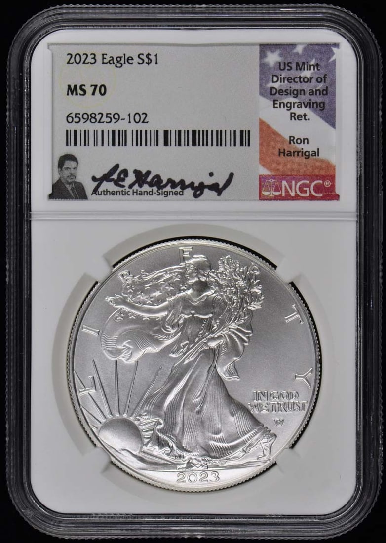 2023 Silver Eagle $1 NGC MS70 Certified Coin Philadelphia (1 of 2)