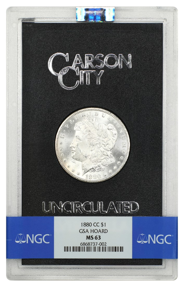 1880 Carson City Morgan Silver Dollar NGC MS63 with Box and COA (1 of 5)