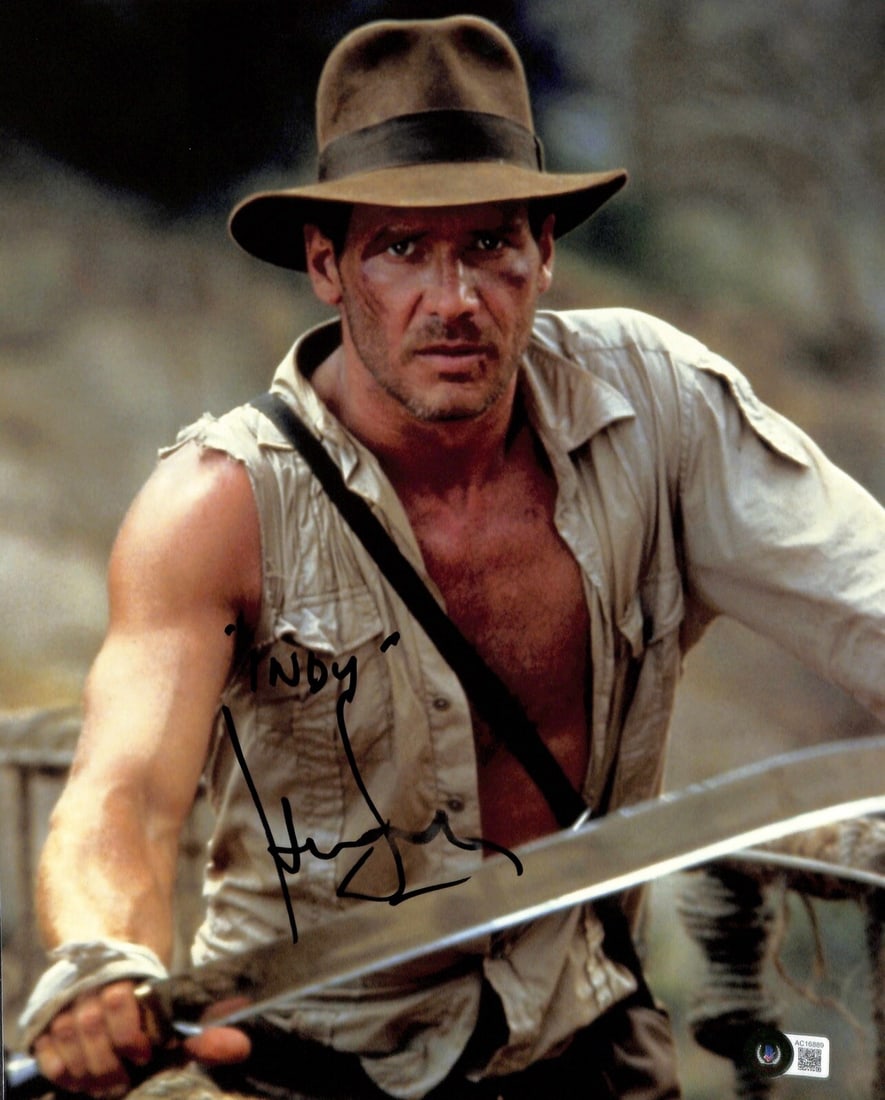 Harrison Ford Signed Inscribed Indy 11x14 Photo Beckett LOA (1 of 1)