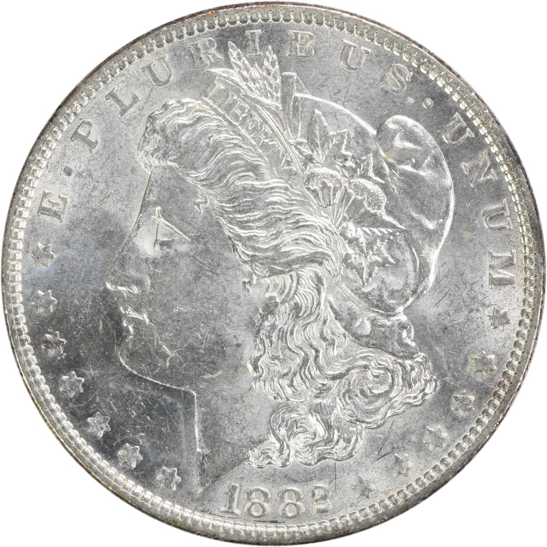 1882 Morgan Silver Dollar Choice BU Uncertified Silver Coin (1 of 2)