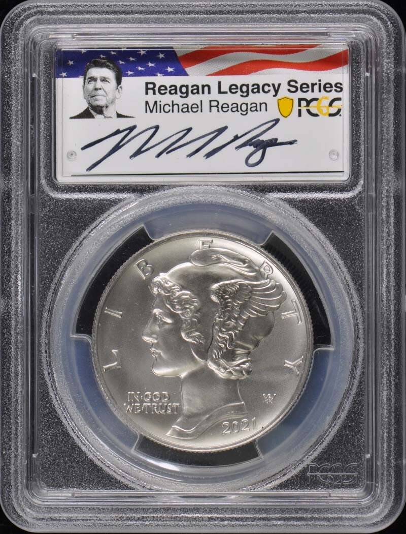 2021 $25 Palladium PCGS MS70 First Strike Reagan Coin (1 of 2)