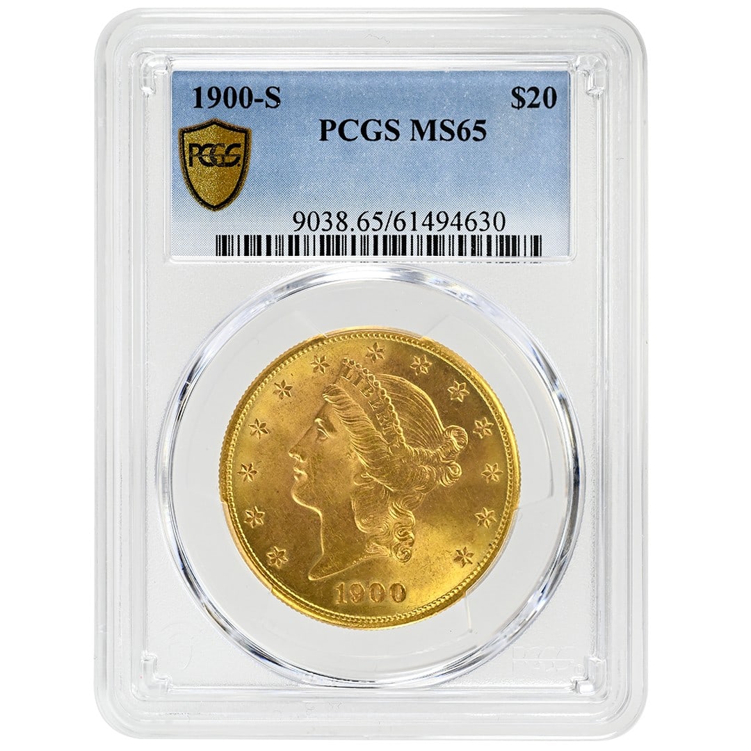 San Francisco Mint 1900 Liberty Head $20 Gold Coin PCGS MS65 Certified (1 of 4)