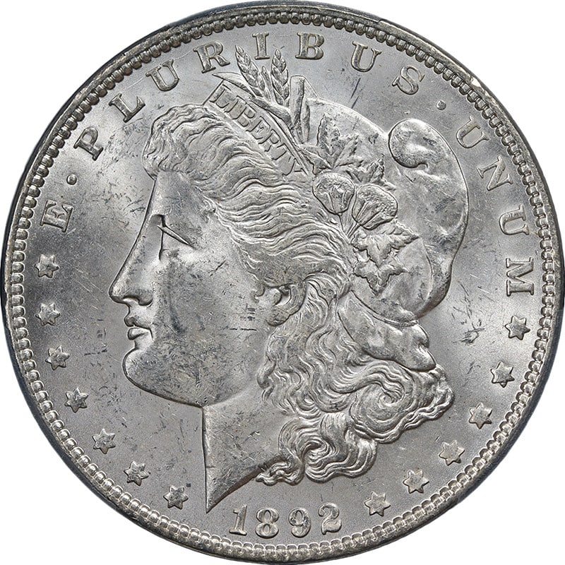 PCGS MS63 1892-P Morgan Dollar Uncirculated Silver Philadelphia Mint (1 of 4)