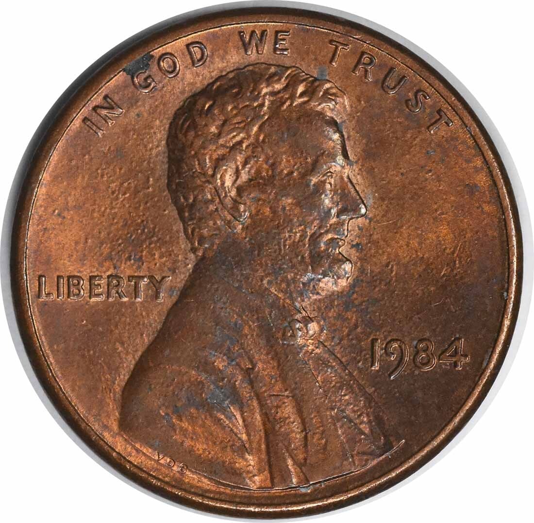 1984 Lincoln Cent DDO FS-101 Choice BU Uncertified Copper Coin (1 of 2)
