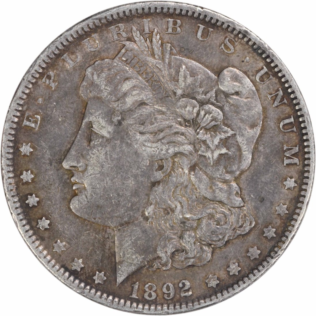 1892 EF Morgan Dollar Philadelphia 90 Percent Silver Uncertified Coin (1 of 2)