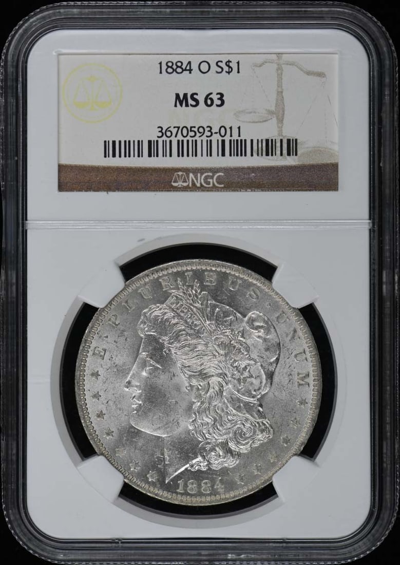 1884-O Morgan Dollar NGC MS63 Uncirculated Coin (1 of 2)