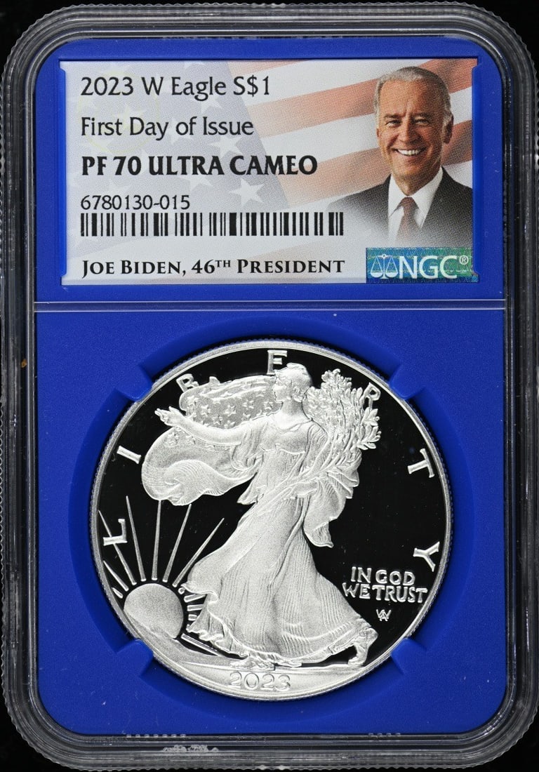 2023 W Eagle First Day of Issue NGC PR70 Coin (1 of 2)